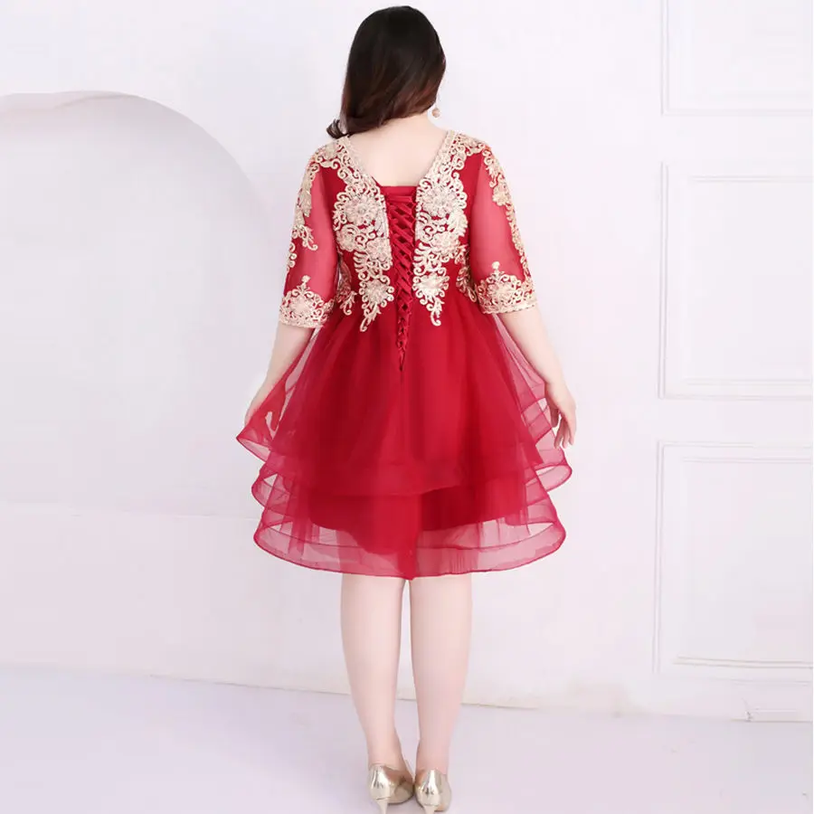 Платья для выпускного вечера Новые короткие Vestidos De Gala Платья До Колена женские вечерние платья T334 размера плюс рукав три четверти платье для выпускного вечера