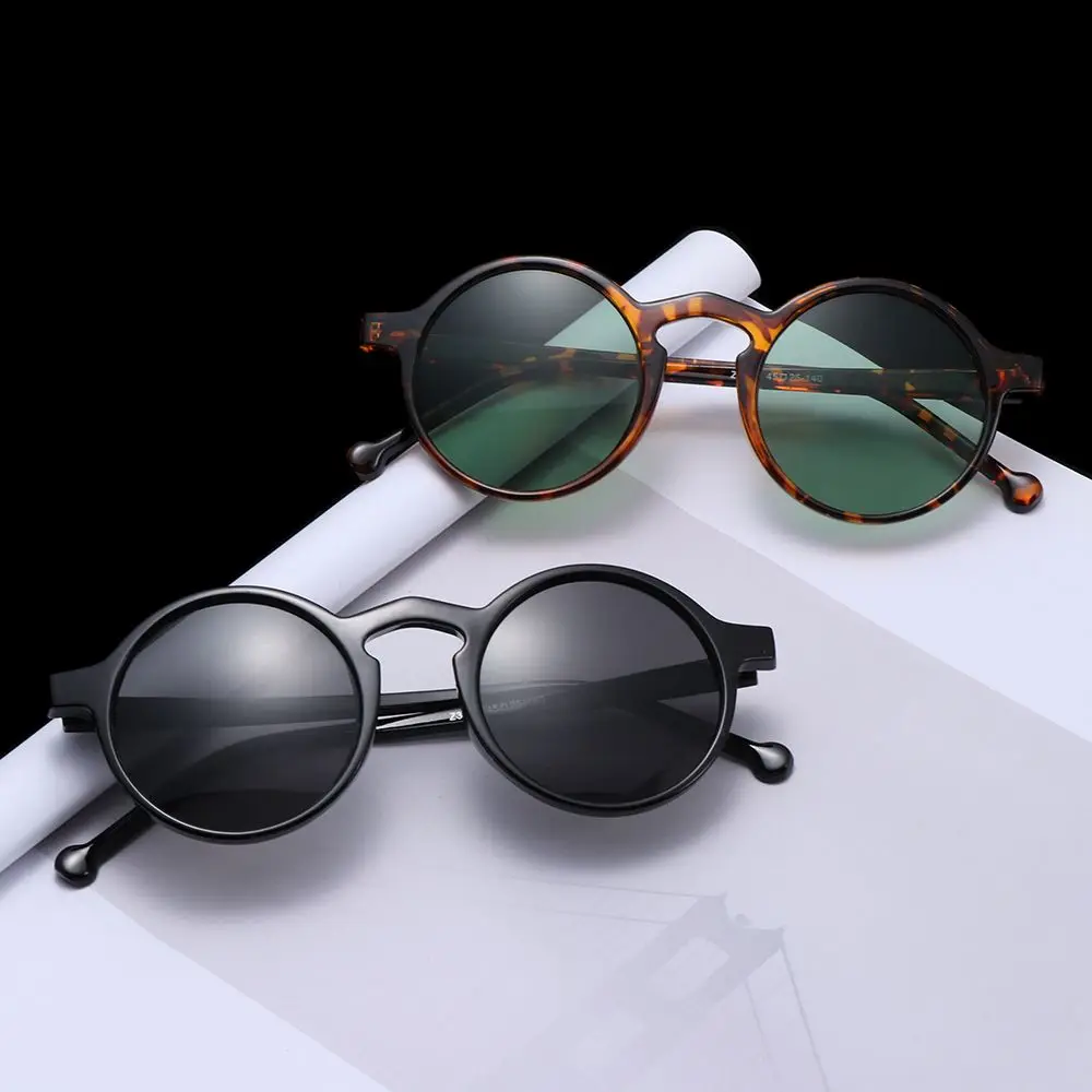 1PC Unisex Fashion Retro Round Sunglasses Brand Designer Vintage Small Frame Sun Glasses Korean Style Driving Eyewear UV400 big frame sunglasses