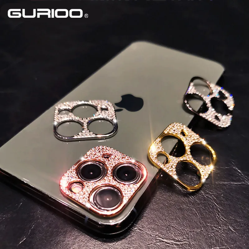 Стеклянный чехол для задней камеры iPhone X XS 11 Pro Max 2019 зеленая металлическая задняя