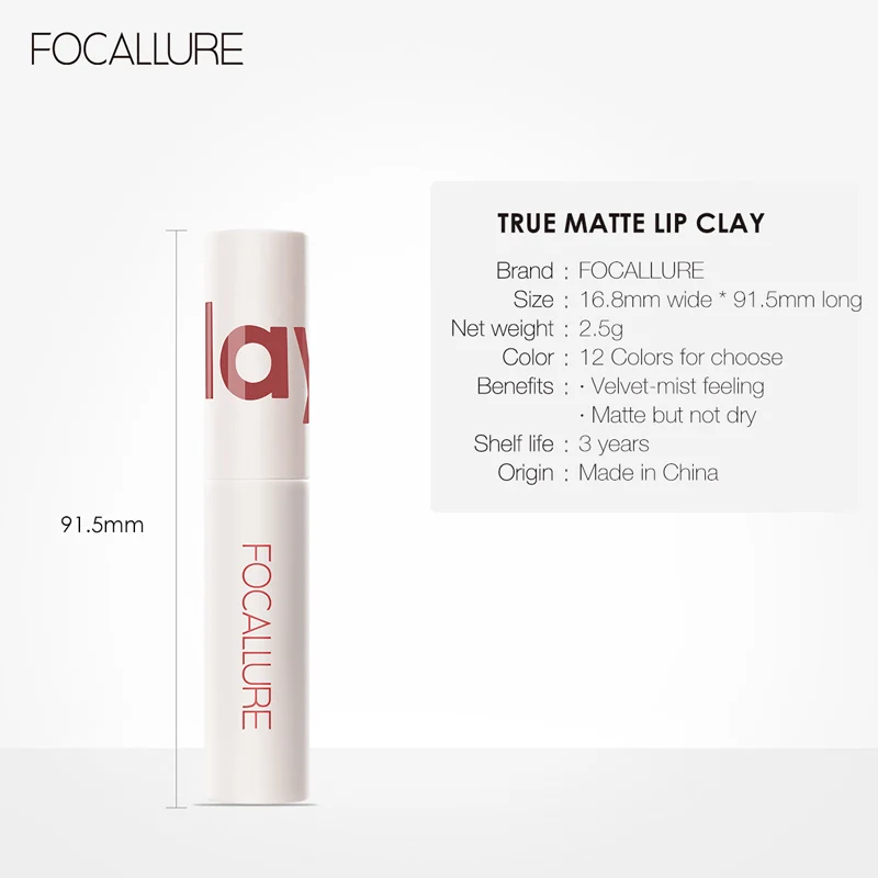 Focallure True Matte Lip Clay । Fa179 - 004 H871Abe9F03E449C89519D8Ee7B524A95Y