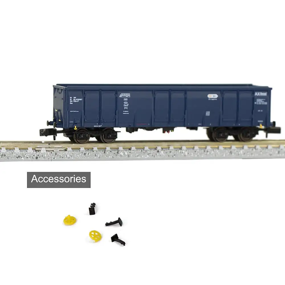 1pc/2pcs N Scale Highside Gondola Car Open Railway Wagon Ax 1