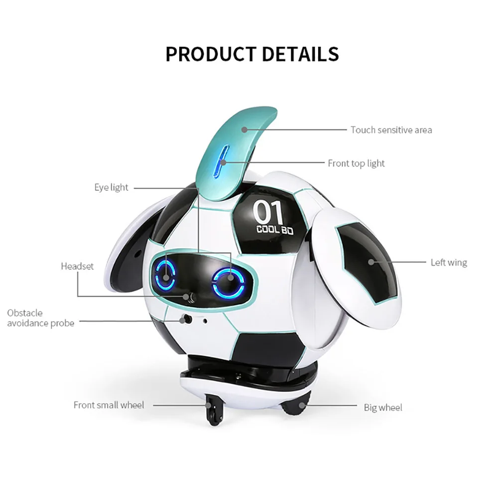 Hot RC Robot Toys 2.4G Remote Control Intelligent Soccer Robots With Sound Action Figure Ball Robot Kid Toys for Children Gift