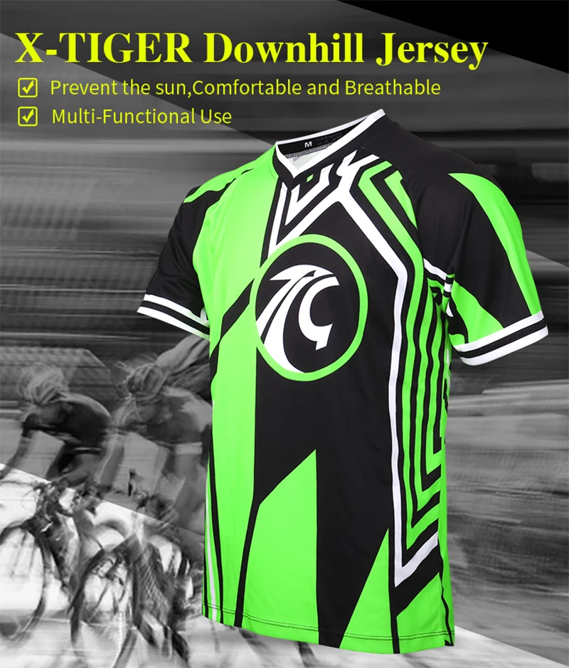 X-Tiger нижние трикотажные изделия летний велосипед DH рубашка быстросохнущие велосипедные трикотажные изделия MTB футболка спортивная одежда для мотокросса