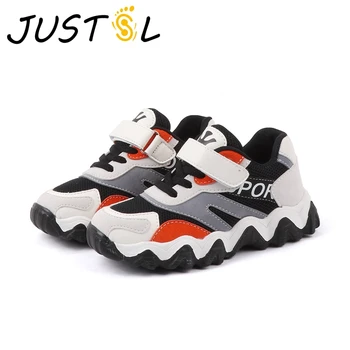 

JUSTSL Children's Sports Shoes Breathable Dual-Network Girls Boys Fashion Sneakers Spring 2020 Casual Baby Kids Shoes