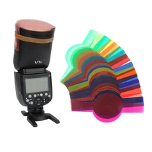 20 шт Вспышка Speedlite цветные гелевые фильтры для DSLR камеры фотографический гели фильтр для Godox V1 Вспышка Speedlite Speedlight