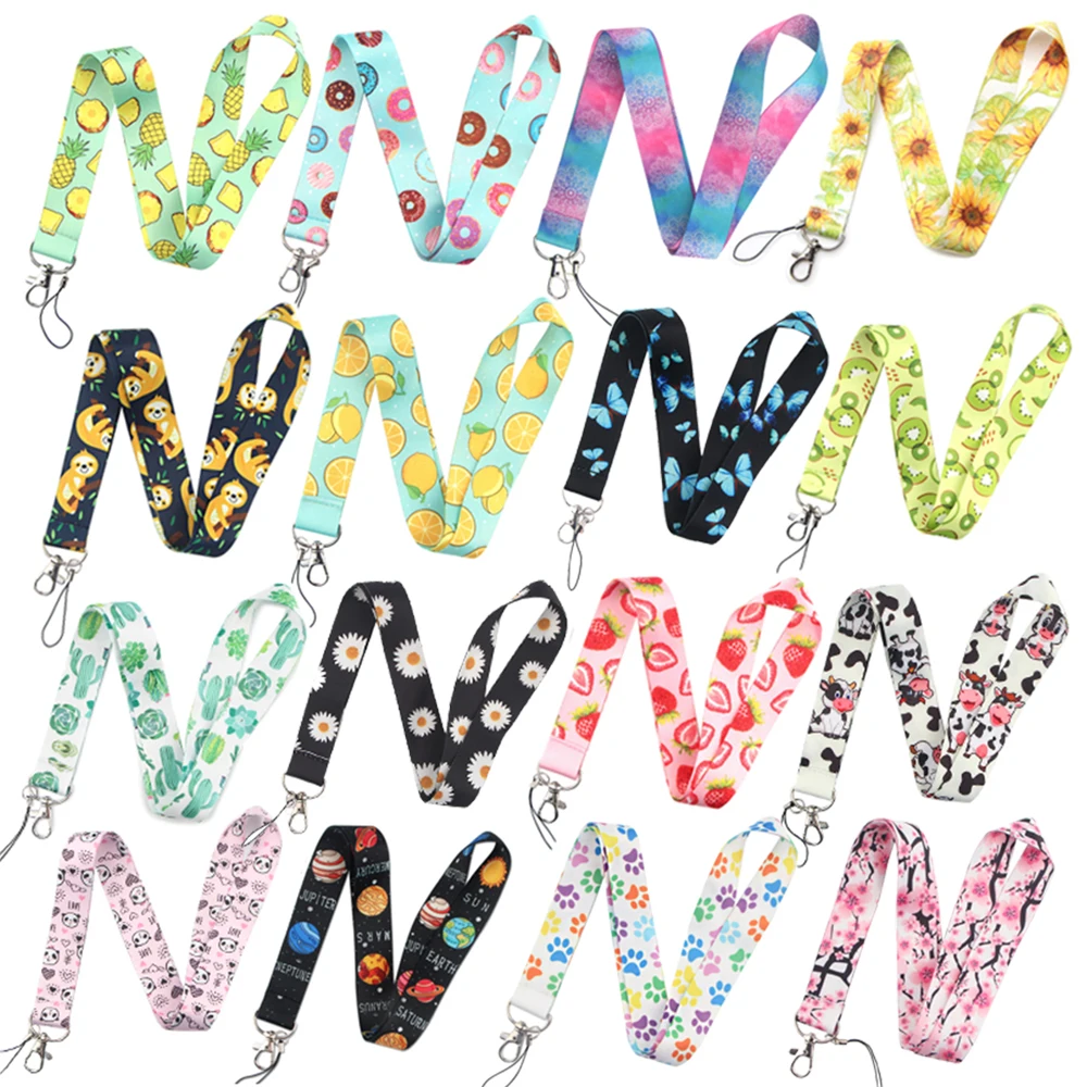 

DZ803 Fashion Cute Lanyards for Key Neck Strap For Card Badge Gym Key Chain Lanyard Key Holder DIY Hang Rope Keychain Wholesale