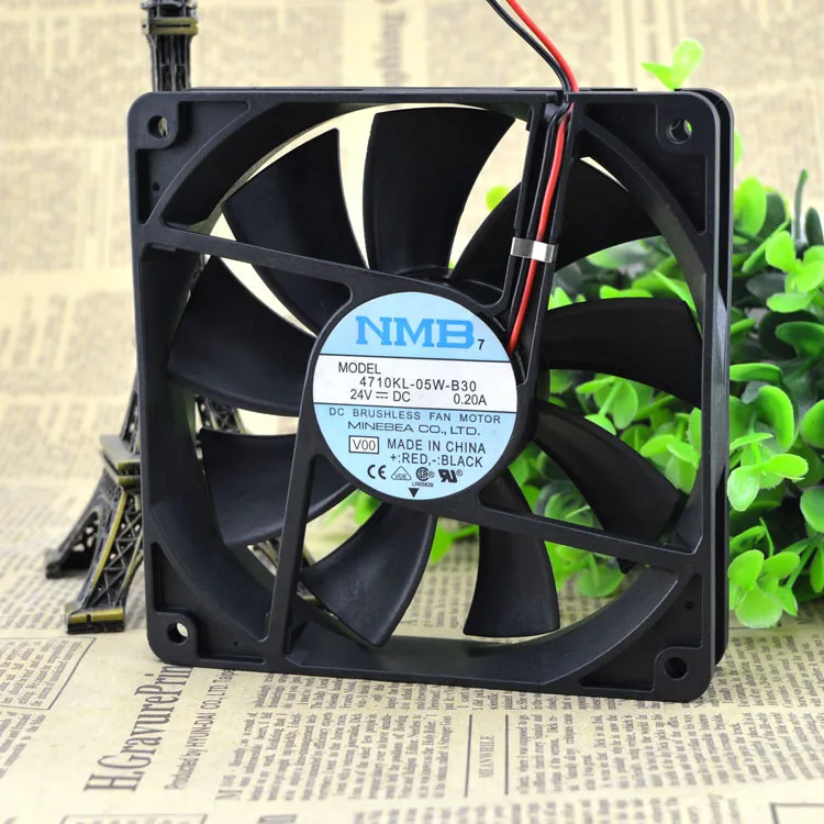 Двухшаровой бесшумный вентилятор для MeiBeiYa NMB 24V 0.20A 4710KL-05W-B30 12025 | Компьютеры и офис