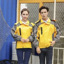 Осенний и зимний тонкий однослойный плащ куртка Мужская и Женская рабочая одежда ветронепроницаемое водонепроницаемое пальто альпинистское Customiz