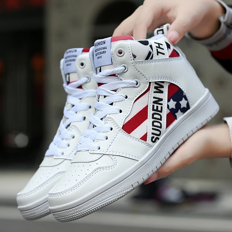 high top fashion sneakers