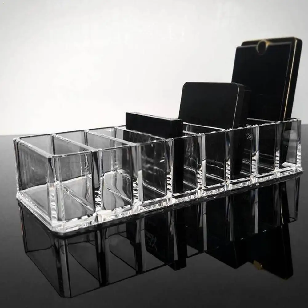 

New Style 8 Slots Makeup Organizer Puff box compact Eye Box Cosmetic Shadow Storage Case Shelf Storage Organizer Display po B1Z4