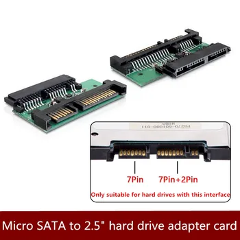 

1.8" SSD Micro SATA to 2.5" hard drive adapter card 3.3V, Micro SATA 16pin to SATA 22pin interface can be put into a laptop 1pcs