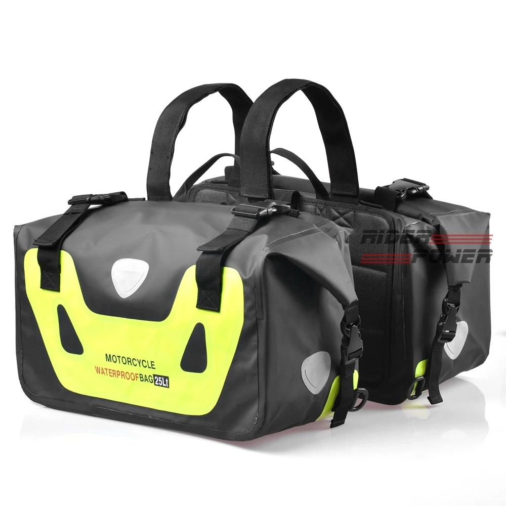 

2019 new arrival Motorbike luggage bags Motorcycle waterproof saddle bags side bag outdoor travel 25-50L waterproof
