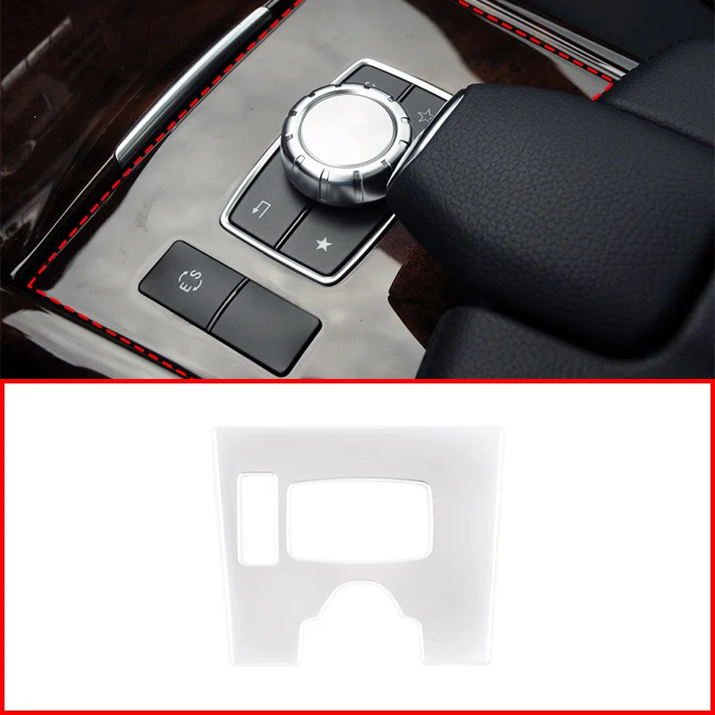 

Car Interior ABS Chrome Central Control Mode Panel Frame Cover Trim Accessories For Mercedes Benz E Class W212 2014-2015