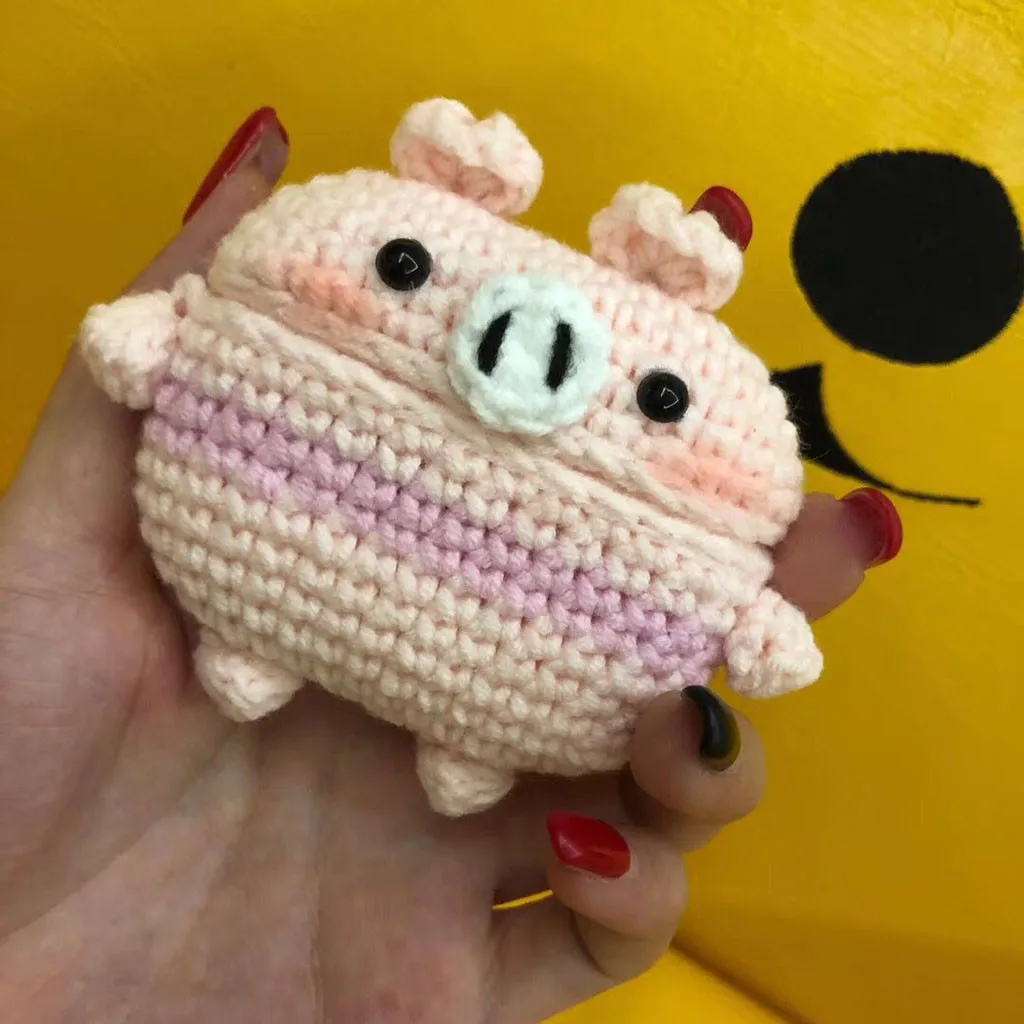 For AirPods Pro 2019 Case Knitted Lovely plush Anti-lost Protective Skin Cover For Air-Pods 3 Airpods Accessories 2019 1104#C