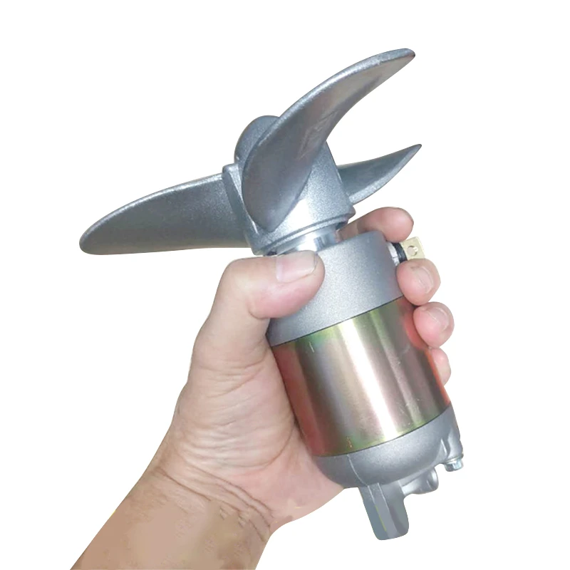 DIY electric boat playing nest pull net outboard motor propeller