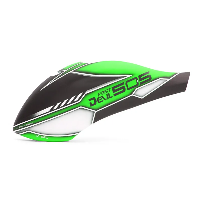 ALZRC- Devil 505 FAST Fiberglass Painting Canopy Set RC Helicopter Parts-Green