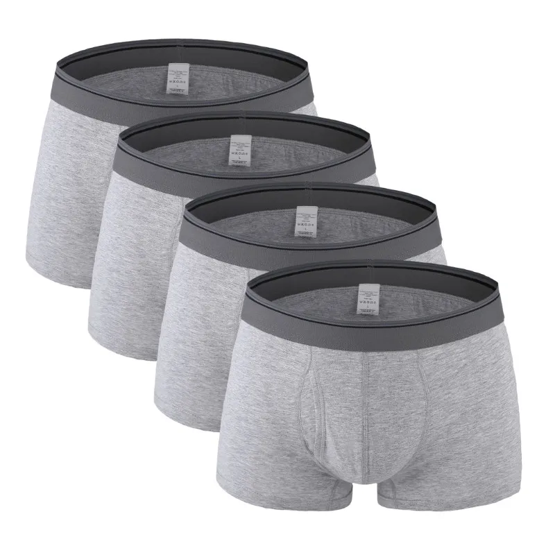 New Quality Men's Boxer Shorts Cotton Brand Fashion Sexy Man Underwear Male Underpant Large Size Fat Panties 4Pcs/Lot L-6XL - Цвет: T4
