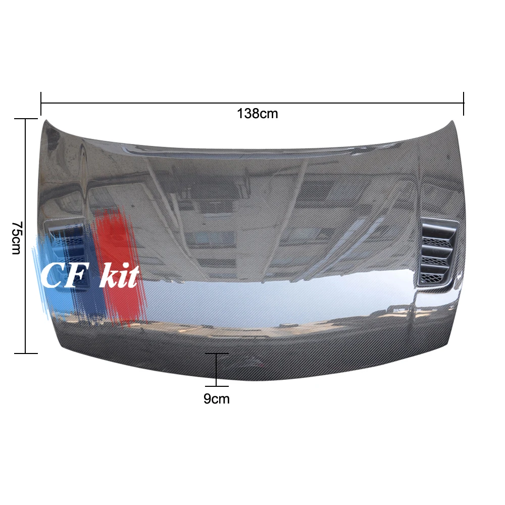 CF комплект карбоновый передний капот автомобиля для CIVIC 2006-2009 JDM RR стиль капот с ABS Впускной 4DR автомобильный Стайлинг