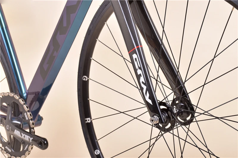 Fixie Bike 52cm frame single speed bike Welding frame white color Aluminum alloy Customize Track Bicycle 700C wheel