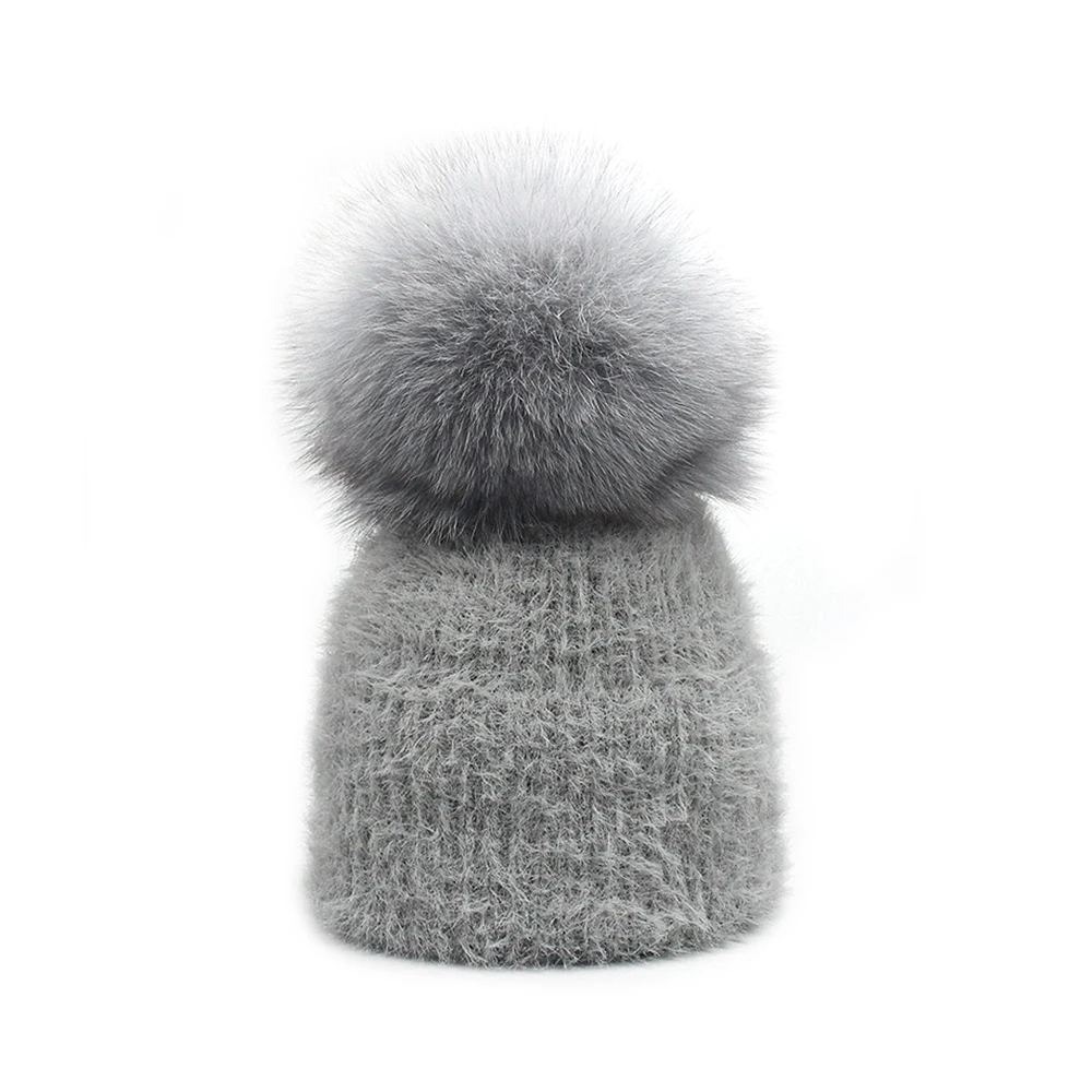 Шапка для взрослых, Повседневная шапка Skullies Beanies для женщин и мужчин, шапка из искусственного меха норки, теплые ветрозащитные аксессуары для улицы - Цвет: as picture