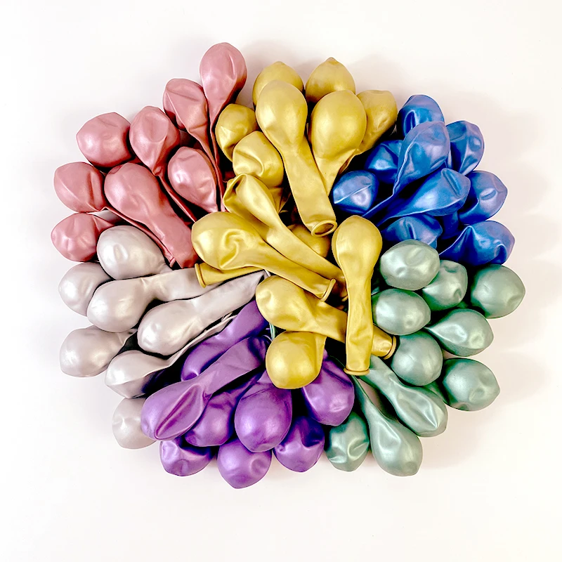 Palloncini Rosa Metallizzati 100pz - 5 Pollici, Lattice Cromato Per Feste E Eventi - Foto 11