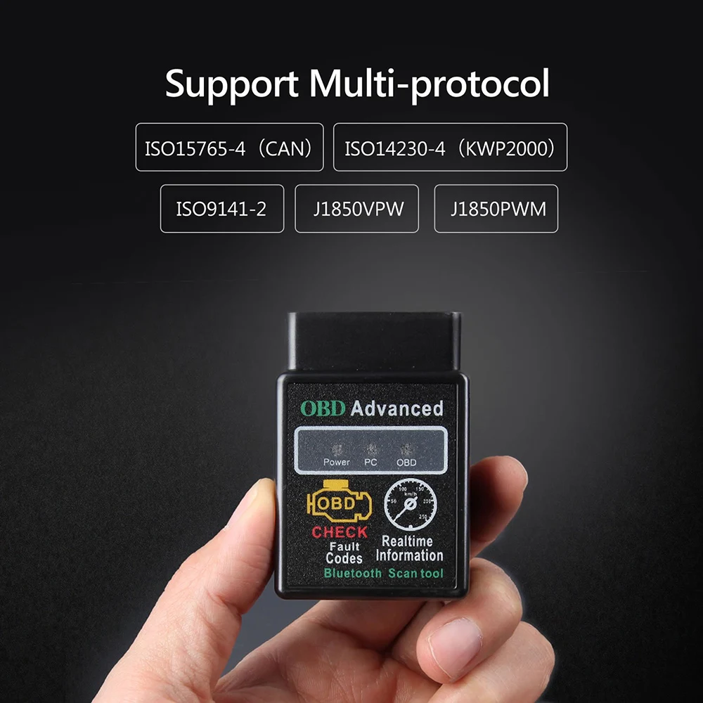 Мини OBD2 ELM327 Bluetooth Автомобильный сканер-Android устройство автодиагностики крутящего момента OBD-II двигателя диагностический код неисправности тестер и считыватель кодов