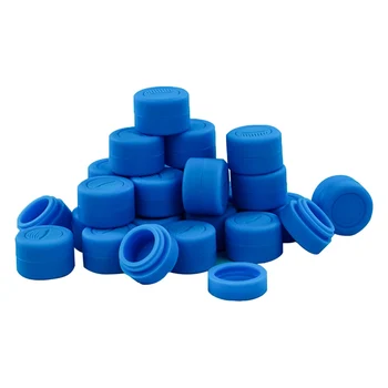 

30pcs 3ml Dab Concentrate Container Blue Wax Oil Storage Jar Nonstick Silicone for Smoke Cream Mini Wholesale