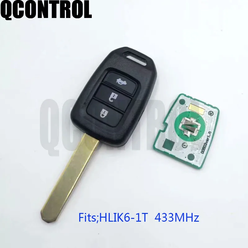 QCONTROL 3 кнопки Φ для Honda автомобильный брелок дистанционного управления с ключом