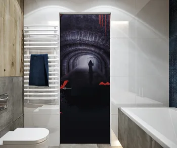 

MT050 Halloween Witch Wall Stickers Glass Window Paste Creative Party Wooden Door Renovation Wall Sticker For Holiday Decoration