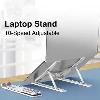 

Portable Laptop Stand Folding Support Base Notebook Stand For Macbook Pro Lapdesk Computer Laptop Holder Cooling Bracket Riser