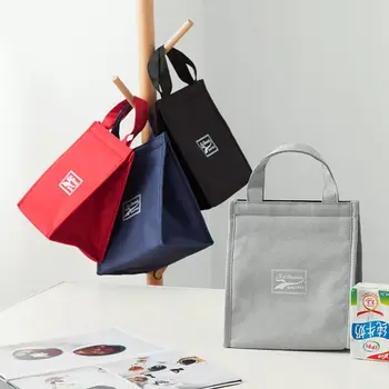 

Portable Insulated Thermal Cooler Lunch Box Carry Tote Travel Picnic Lunch Bag Oxford cloth Waterproof Lunch Handbag