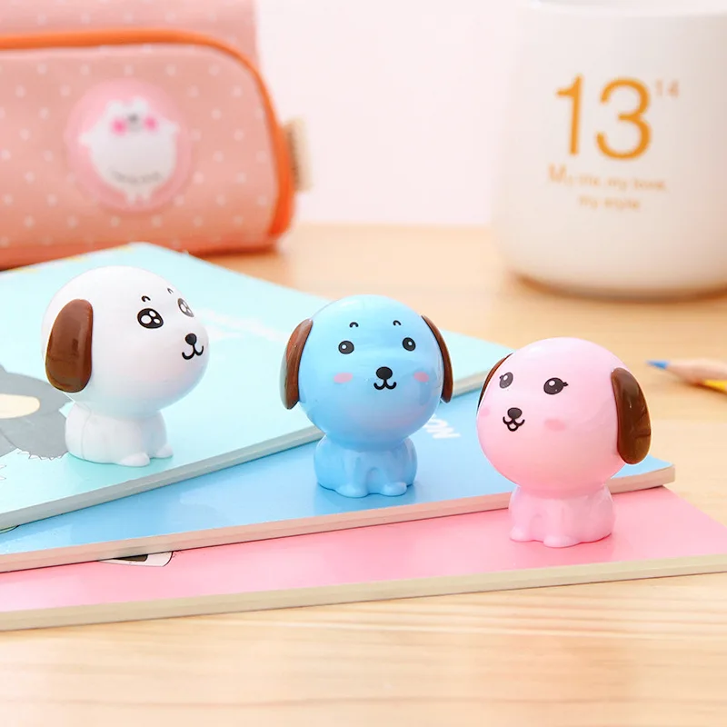 

Deli Pencil Sharpener 0550 cool ni Dog Pencil Shapper Pencil Sharpener Mini Students Cartoon Penknife Stationery Supplies