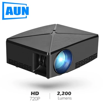 

[RU/EU Big Sale Clearance + 48 hours Local shipment] AUN MINI Projector C80UP 1280x720P Android WIFI for 4K 3D Video Home Cinema