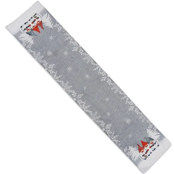 

New High Quality Red/grey Christmas Pattern Dinner Placemat Xmas Party Table Runner For Hotel Home Table Decoration