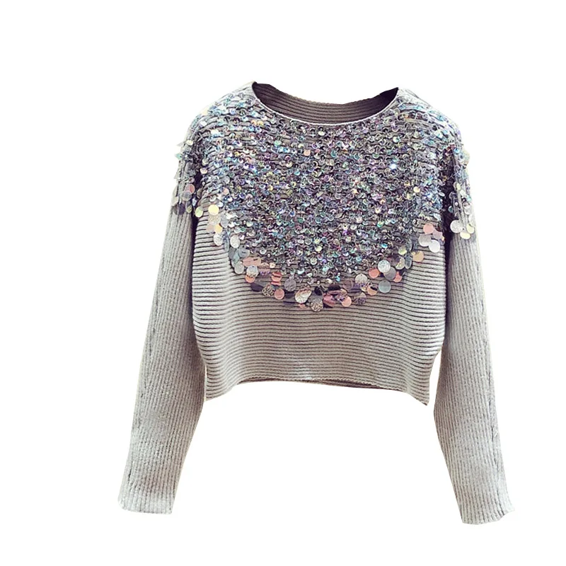 SuperAen Knitwear Long-Sleeved V-neck Spring and