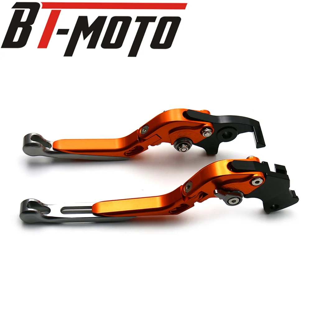 Складные Выдвижные CNC алюминиевые тормозные рычаги сцепления для KTM DUKE 390 RC390 2013- 15 16 17 аксессуары для мотоциклов регулируемые