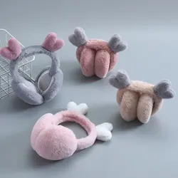 Acessórios de moda bonito japonês macio menina dobrável earmuffs earmuffs earmuffs earmuffs headband earmuff dobrável earmuffs