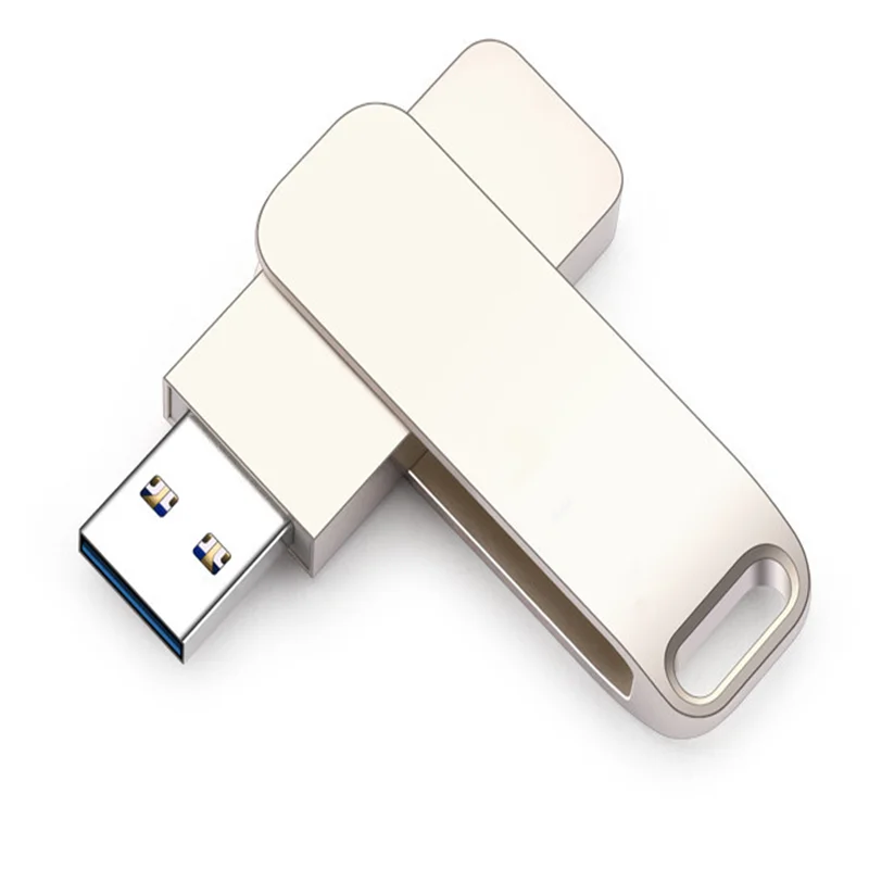

Pendrive Metal 360Â° Rotation 2 IN 1 Type-C Usb Flash Drive High Quality Pen Drive USB 2.0 16GB 32GB 4GB 64GB Free Logo Gift