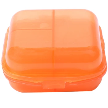 

Portable Two layers candy color 6 Slots folding Jewelry candy box Storage Box Vitamin Medicine Pill Box Storage Case Container