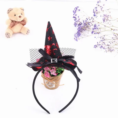 Hair Hoop Halloween Festival Party Skull Headband Spider Web Witch Pumpkin Hat Ghost Performance Props Hair Accessories