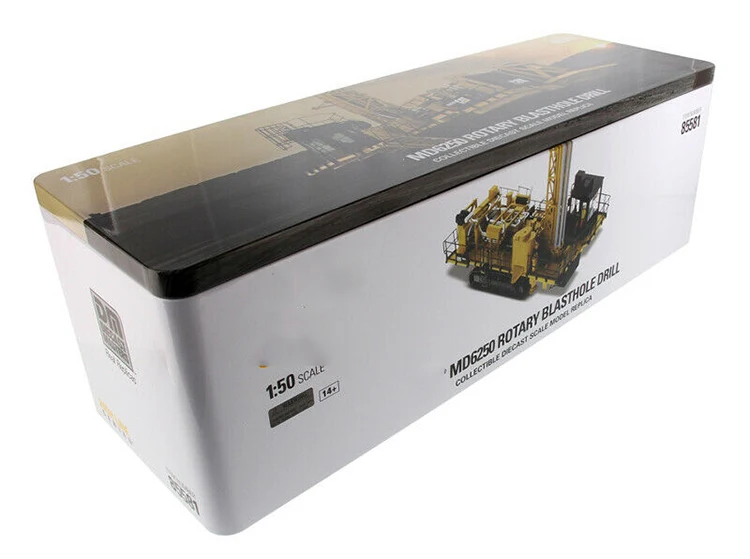 Коллекция 1/50 для мальчиков, литая под давлением металлическая модель MD6250, ротационная буровая машина 85581, строительная модель грузовика