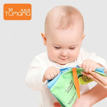 

Cloth Books Baby Rattles Soft Cloth Book Newborn Stroller Hanging Toy Baby Tear Not Bad Early Learning Educational Toys Readings