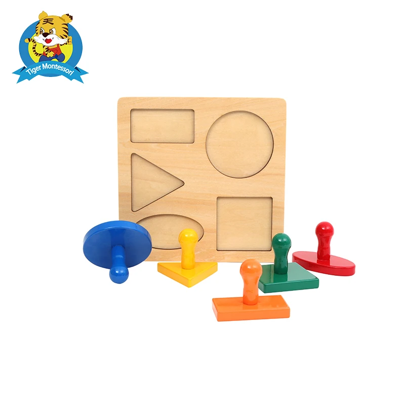 Профессиональный Монтессори материал деревянные развивающие игрушки 5-shape форме, благодаря чему создается ощущение невесомости с головоломки I170