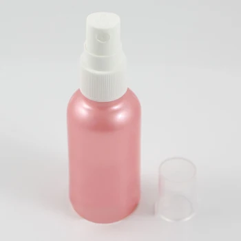 

100pcs/lot 30ml Empty Cosmetic Containers, Wholesale Pink Glass Bottle With Plastic Pump