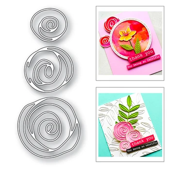 

2020 New Decorative Plant Rose Flower Embossing Layering Metal Cutting Dies For Making Greeting Card Paper Scrapbooking No Stamp