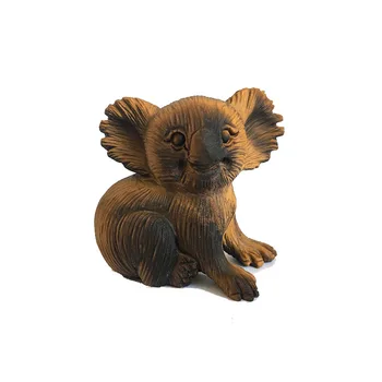 

Natural Tiger Eye Stone Carved Koala Home Decoration Feng Shui Healing Crystal Luck Ornament Figurine Art Gift