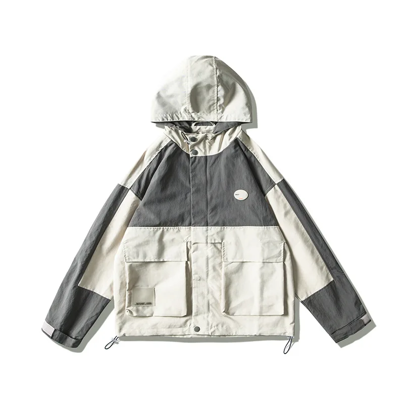 

Northern Boundary Men'S Wear Shu Contrast Color Hooded Jacket