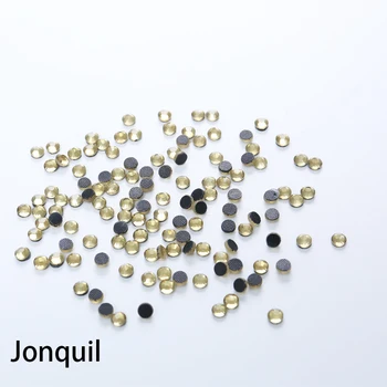 

SS3-SS20 YELLOW Diamond Gem for Clothing decoration Flat back Non Hotfix Rhinestone Glue on Nail Art Rhinestones