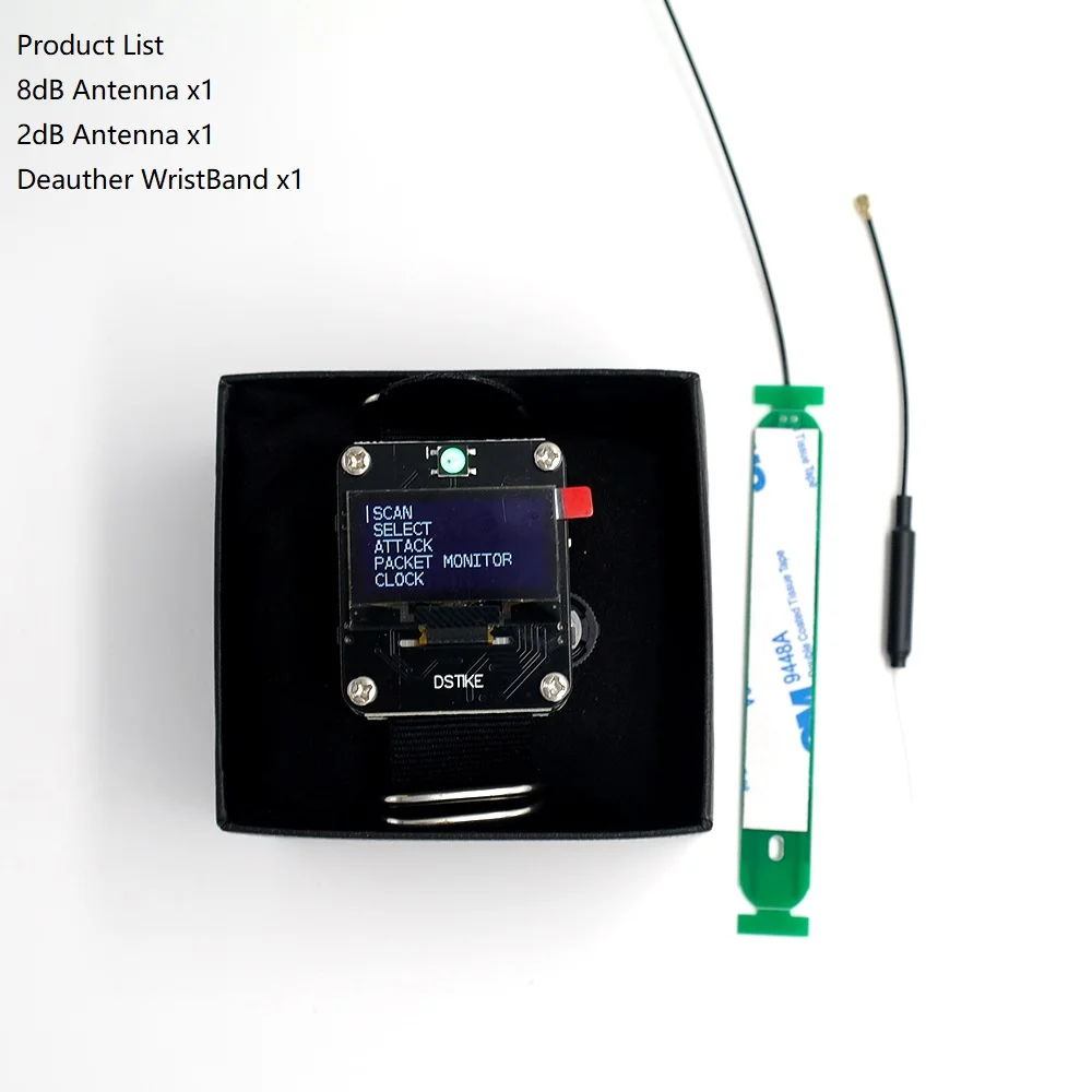 DSTIKE WiFi Deauther браслет V2 носимые Esp часы ESP8266 макетная плата Смарт-часы DevKit NodeMCU