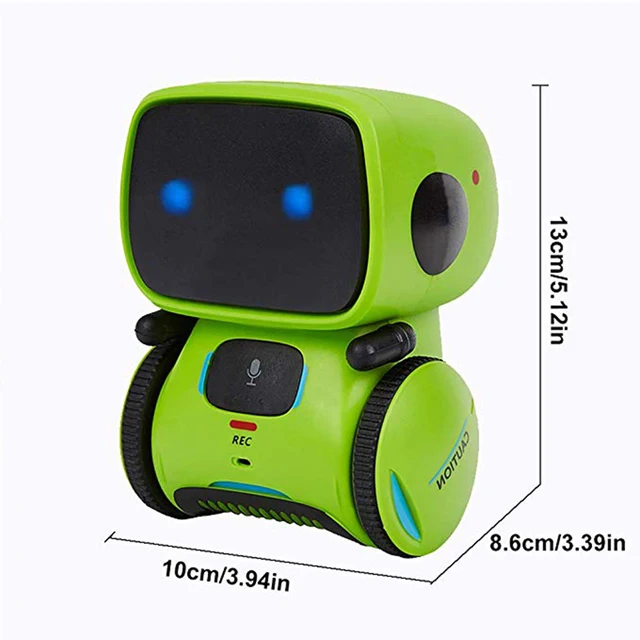 Robot interactivo de tipo, bonito juguete, Robots robóticos inteligentes para niños, mando de voz de baile, 3 idiomas, juguetes de Control táctil, regalos de cumpleaños - Imagen 5